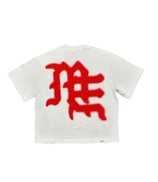 Red ‘End’ Rhinestone