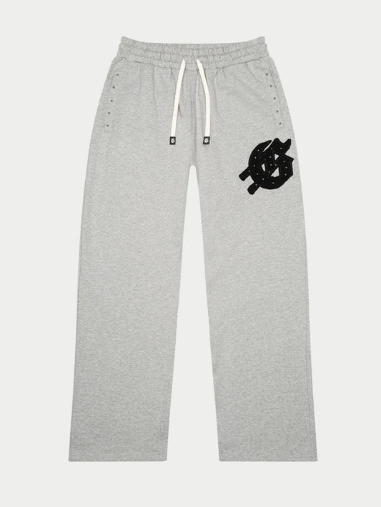 Symmetric Studded Set {Grey & Black}