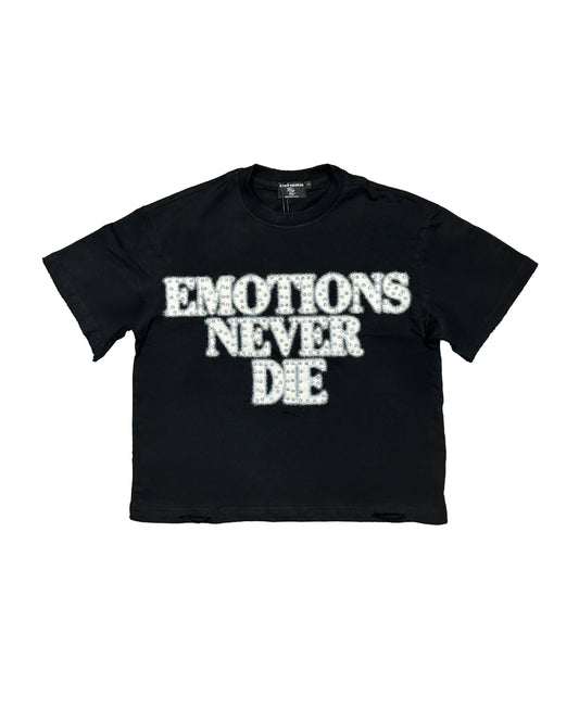 Black ‘End’ Rhinestone