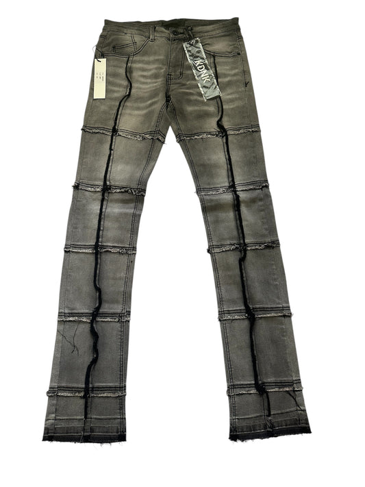 KDNK STACKED CUT & SEW JEANS