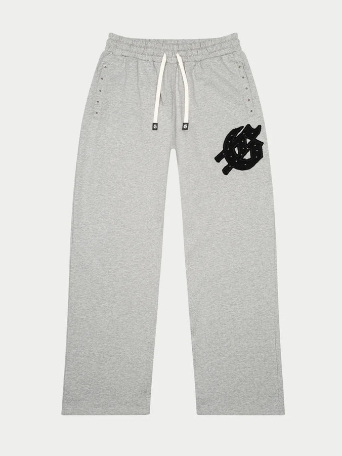 Symmetric Studded Set {Grey & Black}