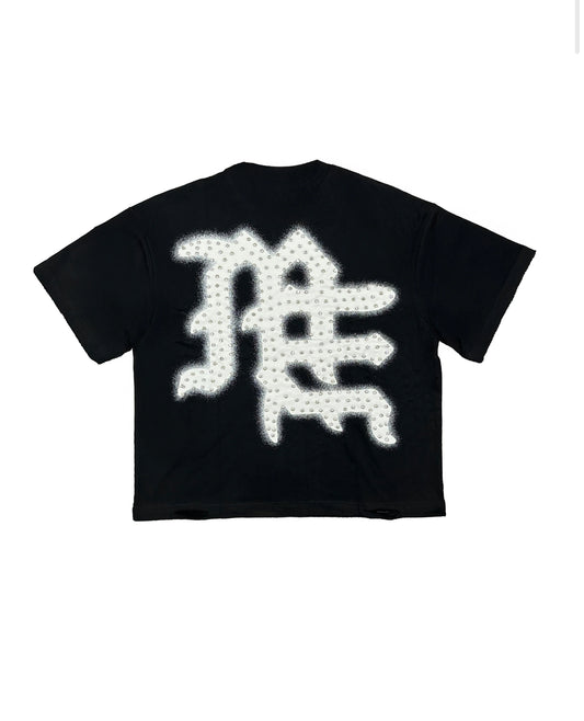 Black ‘End’ Rhinestone