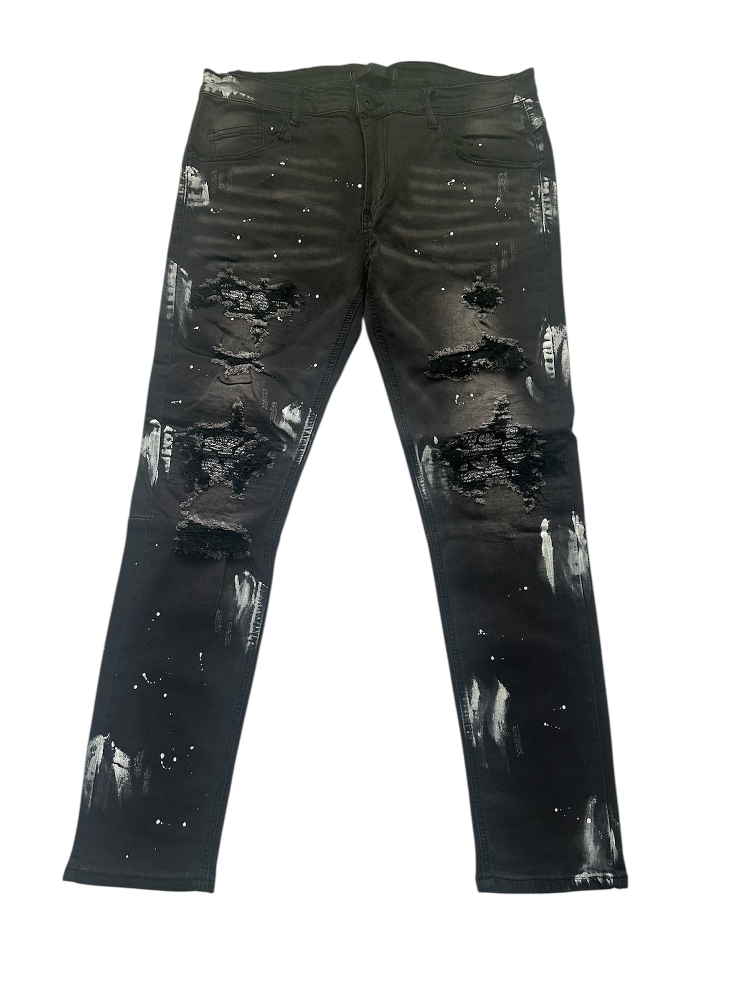KDNK PAINTER’S PAISLEY JEANS