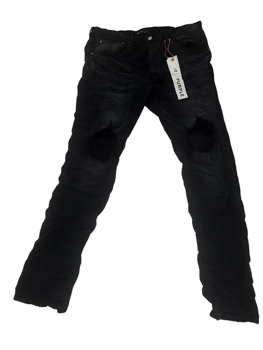 PURPLE WASH BLOW OUT SLIM JEANS