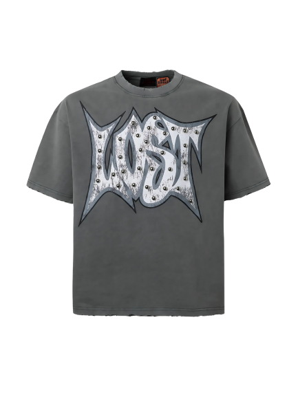 LOST INTEGRACY GREY OUTLINE T - SHIRT