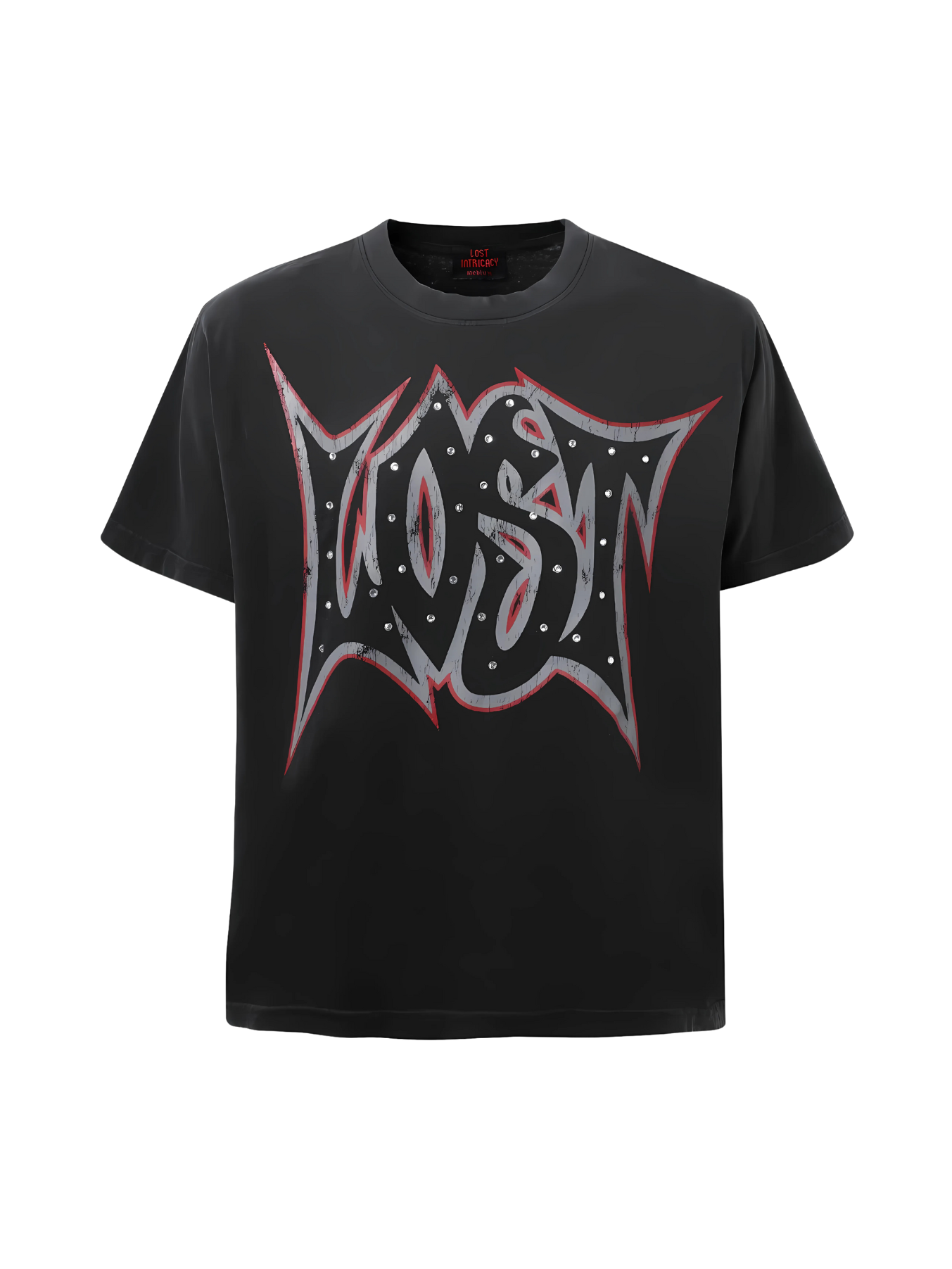 LOST INTEGRACY BLACK OUTLINE T - SHIRT