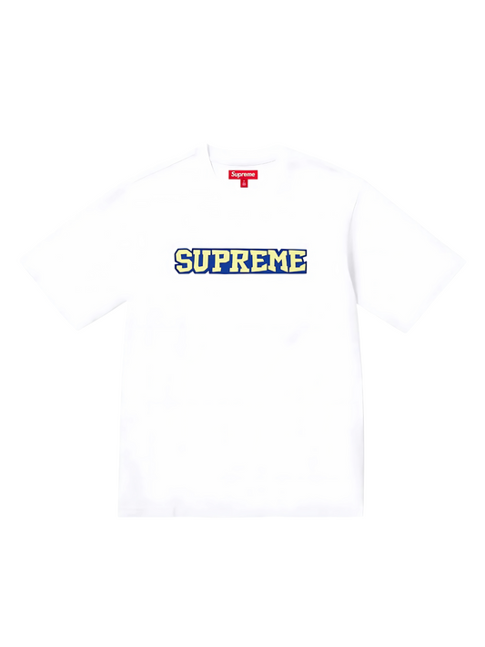 SUPREME SATIN APPLIQUE S/S TOP